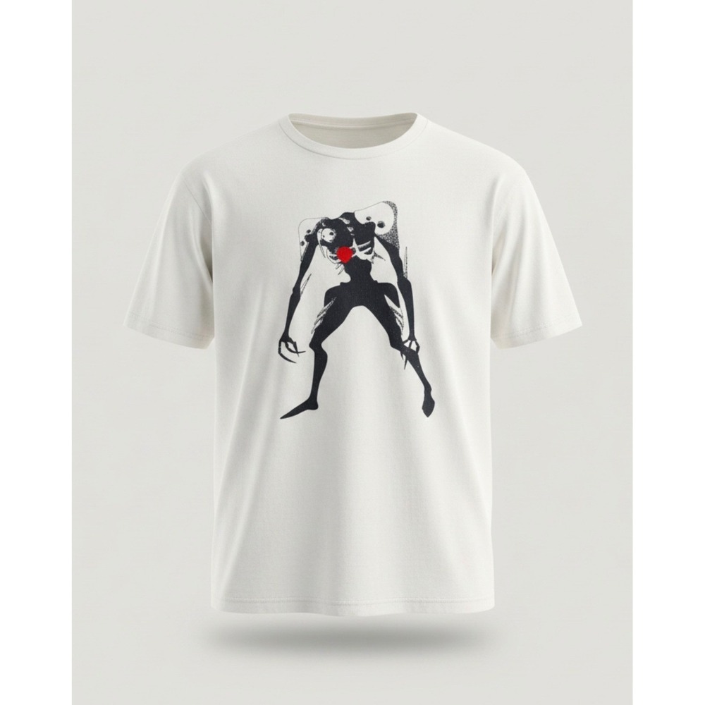 Vintage Evangelion Neon Genesis Sachiel Anime Official Tee White Large